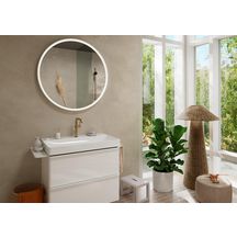 Mitigeur lavabo 210 Tecturis S Fine CoolStart avec bec pivotant et bonde Push-Open Bronze brossé Réf. 73360140