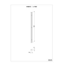 Profilé d'extension chromé pour paroi Alterna Verseau 2 3 cm