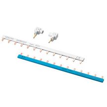 Kit 2 peignes unipolaires 63A + 2 bornes MTC 13 modules phase+neutre Réf GW96502