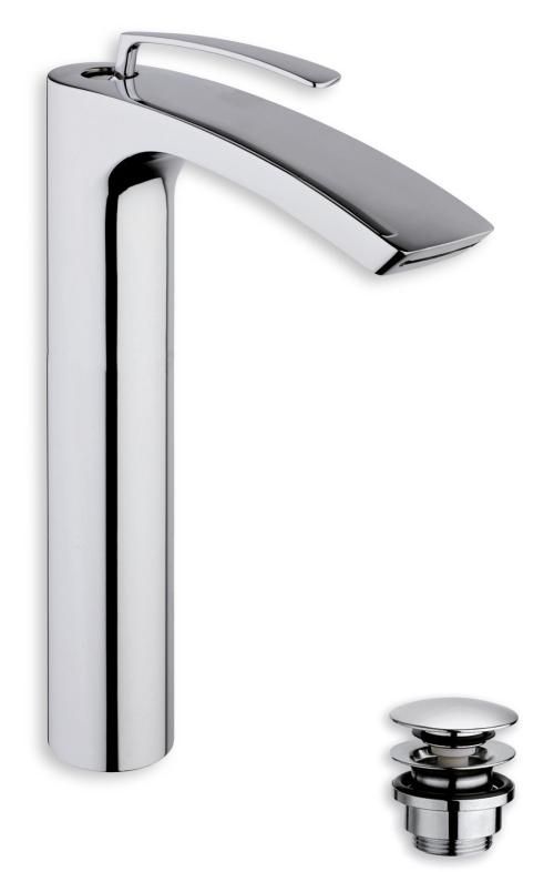 Lavabo haut 280 mm Bollicine avec bonde chrome réf. BO22851