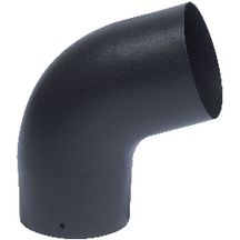 Coude émaillé noir Sanpli 72° diamètre 153 mm réf. 342436