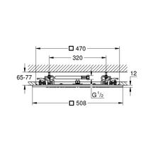 Plafonnier douche 1 jet Rainshower F-Series 20" Chromé 27286000