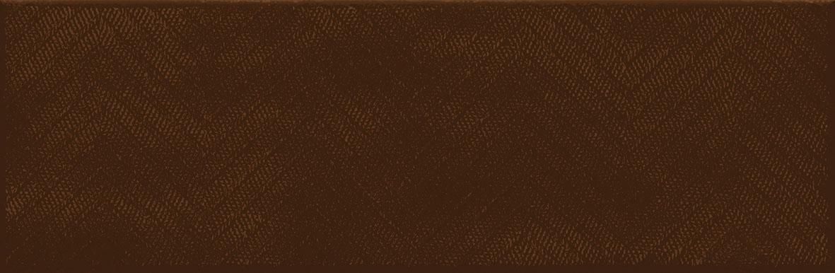 Faïence Cinca Soho chocolat brillant décor 10 x 30 cm 10210/100