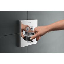 Set de finition pour mitigeur thermostatique ShowerSelect encastré avec 2 sorties réf. 15763000