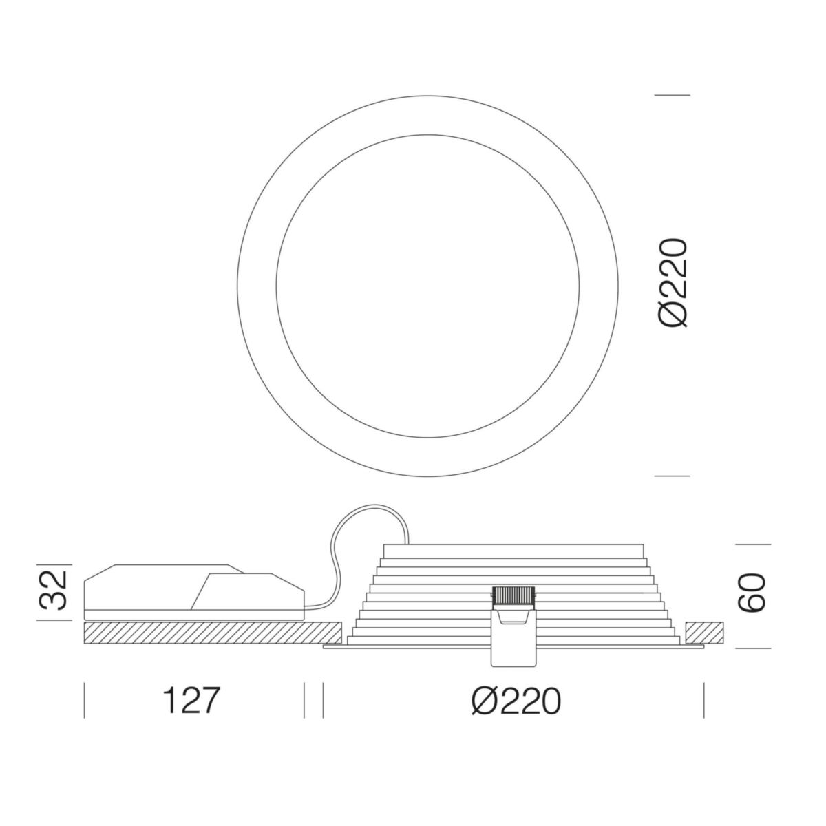 Spot Ecolex 3 Led 23W 4000K - Réf. 2217291600