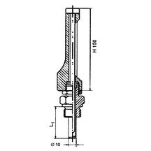 thermo. pl.63mm mod.drt euro57 boitier 150x36 0/120°C