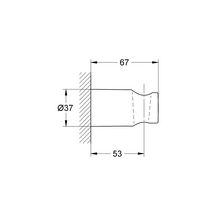 Support mural pour douchette Rainshower Chromé 27056000