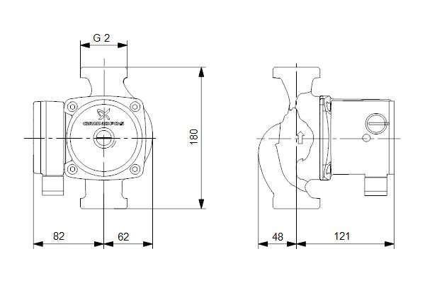 Circulateur UPS32 - 80N 180 réf. 95906448