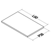 Plan Alterna Plénitude pour meuble sous vasque L60cm P38cm Vert forêt