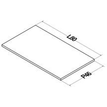 Plan Alterna Plénitude pour meuble sous vasque L80cm P46cm Vert forêt