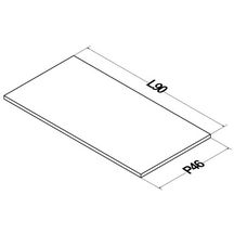 Plan Alterna Plénitude pour meuble sous vasque L90cm P46cm Vert forêt