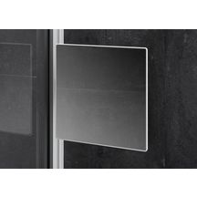 Miroir orientable et inclinable argent mat pour paroi Alterna PUREDAY