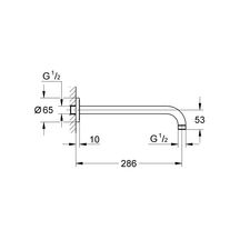 Bras de douche 286 mm Rainshower Chromé 28576000