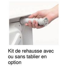 Kit de rehausse 11 pieds sans tablier, blanc réf. E62471-00