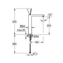 Mitigeur monocommande Lavabo Taille XL Eurocube Joy Chromé 23661000