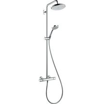 Colonne de douche Croma 220 1 jet EcoSmart  9 l/min avec mitigeur thermostatique Ecostat Comfort Chromé Réf. 27188000