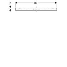 Receveur RENOVA céramique 100 x 80 ultra-plat à poser/à encastrer av émaillé 4 côtés PN 12 Réf. 00726800000AG3