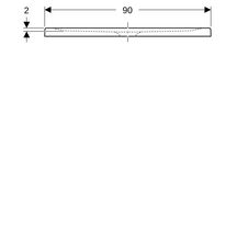 Receveur RENOVA AP 100 x 90 mm AGL blanc Réf 00726900000AG3