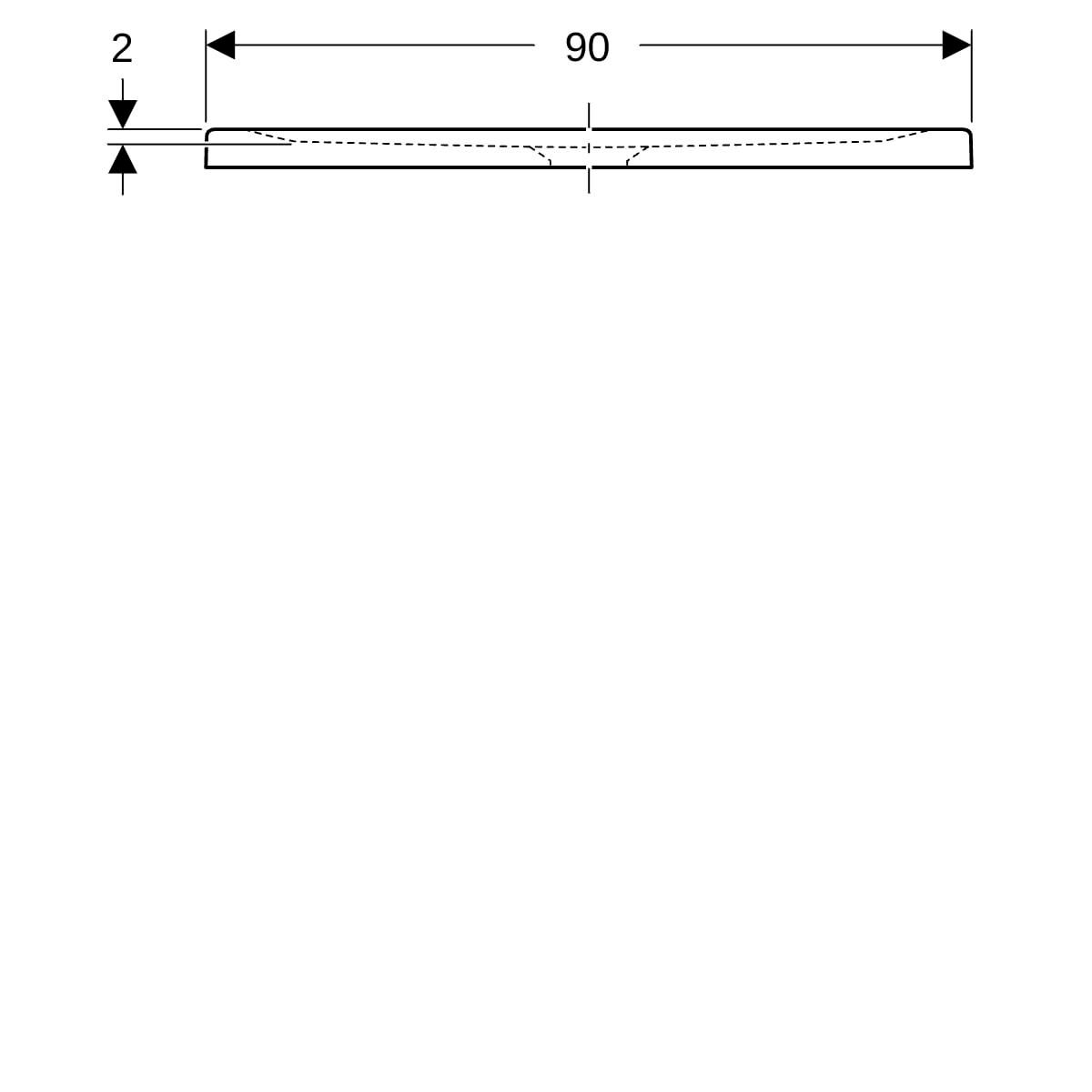 Receveur RENOVA AP 100 x 90 mm AGL blanc Réf 00726900000AG3