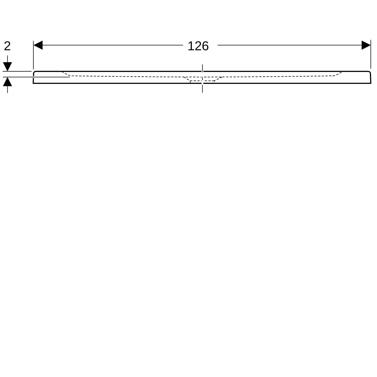 Receveur RENOVA céramique d'angle 90 x 90 ultra-plat à poser/à encastrer avec traitement antigliss émaillé 4 côtés traitement antigliss PN 12 de série pour bonde siphoïde de 90 Réf. 00725800000AG3