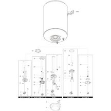 Embase + anode Pour CE 75 à 300 L Réf. 396037