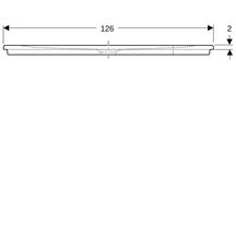 Receveur RENOVA céramique d'angle 90 x 90 ultra-plat à encastrer avec traitement antigliss PN 12 de série pour bonde siphoïde de 90 Réf. 00735800000AG3