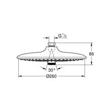 Douche de tête 3 jets Euphoria 260 Chromé 26455000