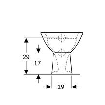 wc au sol geberit bambini pour enfants, cuvette de wc à fond creux Réf. 500.916.00.1