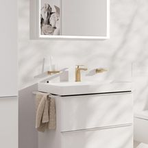 Mitigeur lavabo 110 Tecturis E  CoolStart sans tirette ni vidage Bronze brossé Réf. 73012140