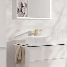 Mitigeur lavabo 240 Tecturis E Fine CoolStart, bonde Push-Open Bronze brossé Réf. 73070140