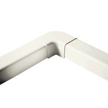 Angle apparent pour goulotte blanche 80 x 60 mm Réf 0807CP-W