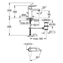 Mitigeur lavabo Taille M Eurosmart Cosmopolitan Chromé 2339600E