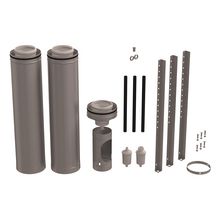 Kit départ pour système collectif concentrique 3CET diamètre 160/250 sans piquage Appareil avec support trepied sol