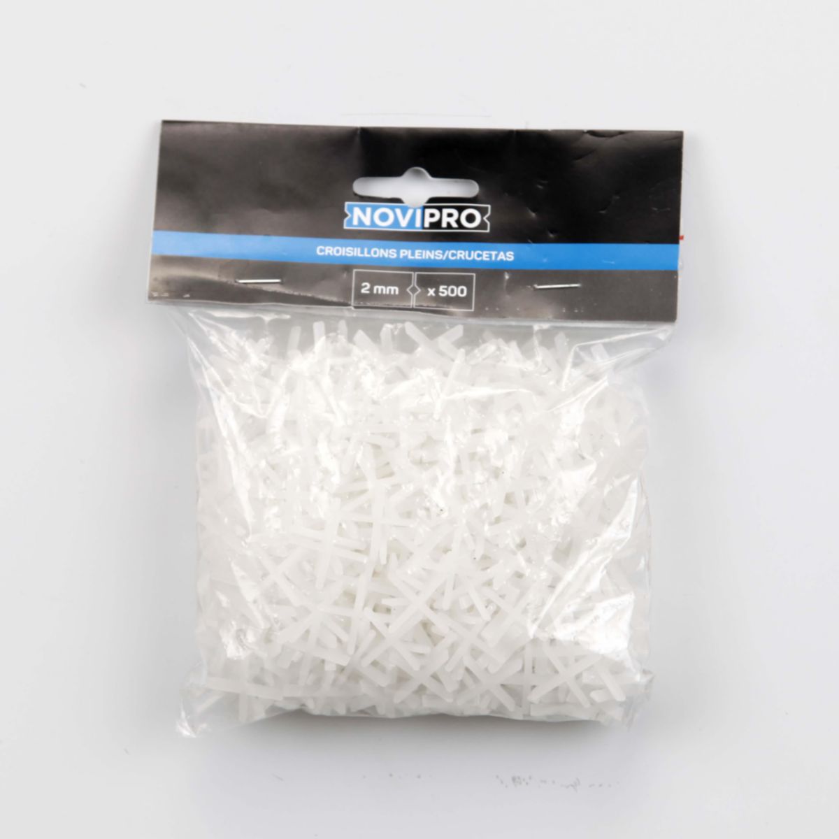 Croisillon plein de 2 mm sachet de 500 pièces Novipro