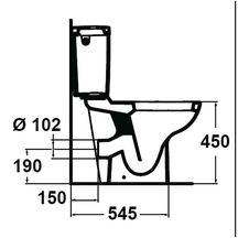 Pack WC MATURA2 avec sortie horizontale, blanc Réf. S300301