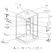 Coude de sortie Alterna pour flexible de douche cabine PLENITUDE