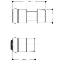 Douille télescopique R173DT 3/8 Réf.R173X002