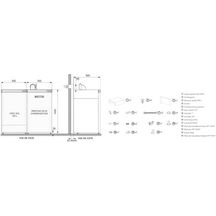 Préparateur eau chaude UPEC 120 L sol cote à cote inox (+ les accessoires de raccordement pour chaud en  config horizontale) réf. F3AA41066