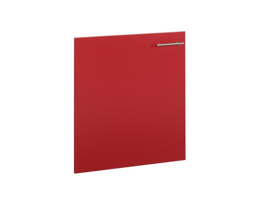 Porte de caisson associée meuble bas cuisinette CLIPMETAL COLOR 120 cm, Coloris Carmin