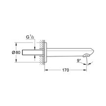 Bec Bain déverseur Eurodisc Cosmopolitan Chromé 13278002