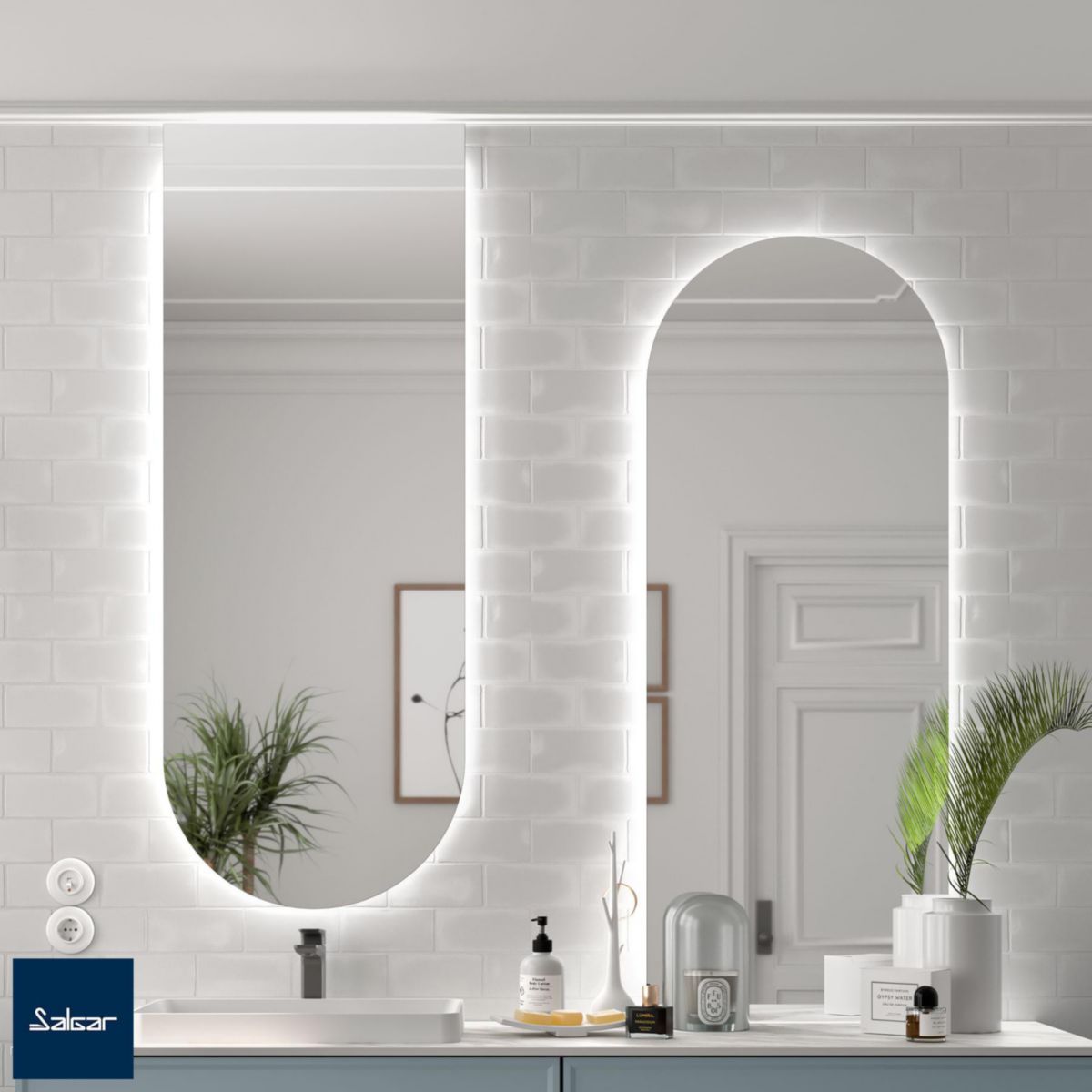 Miroir EMILE 500 LED IP44 réf : 97643