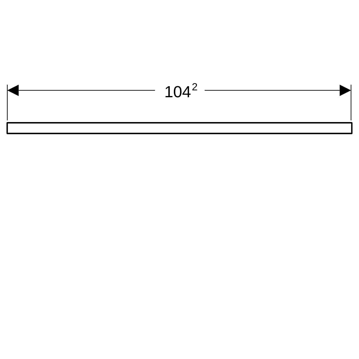 Plan de lavabo Geberit ONE, découpe à droite, pour lavabo à poser en forme de vasque: B=105cm, H=3cm, T=47cm, greige / laqué mat