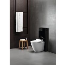 WC complet au sol Geberit AquaClean Tuma Comfort: Noir / Verre