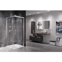 Paroi de douche verre 90 cm gauche Réf. ROSEA88LS-1K