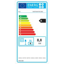 Poêle à bois en acier horizontal étanche 7kW bûcher MONTMARTRE 800C Réf. FR9011040B