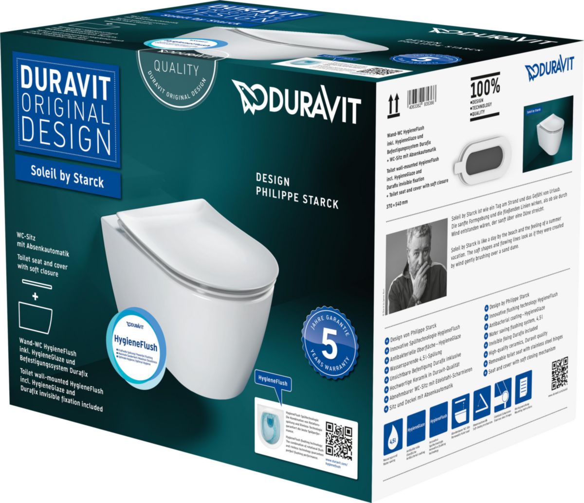 Pack suspendu 370x540x400 mm Duravit Soleil by Starck  Ref : 45910920A1