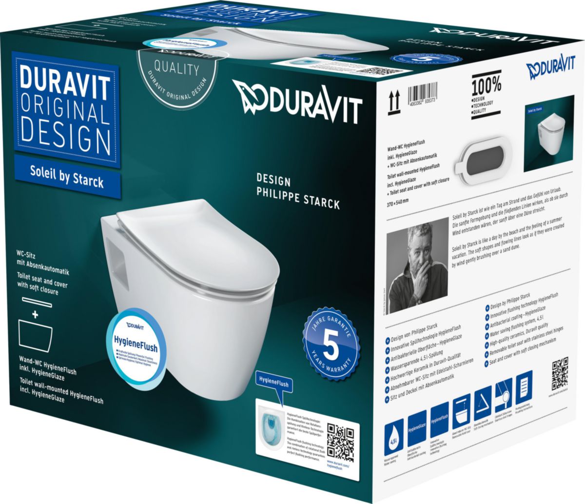 Pack suspendu 370x540x400 mm Duravit Soleil by Starck Ref : 45860920A1