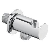 Support prise d'eau ronde laiton chrome réf : SU30551