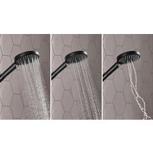 Colonne de douche 240 Raindance Select S  1jet PowderRain avec mitigeur thermostatique Noir mat Réf. 27633670