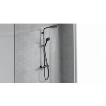 Colonne de douche 240 Raindance Select S  1jet PowderRain avec mitigeur thermostatique Noir mat Réf. 27633670